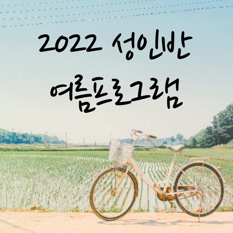 2022 여름 성인 프로그램