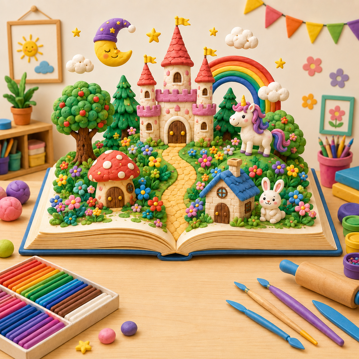 [Thu 4:30] Story telling with Clay Art (K-5th)